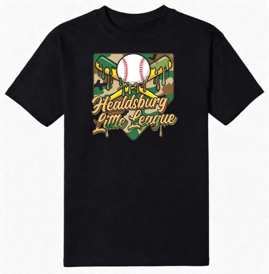 Healdsburg Little League - Camo Drip Shirt
